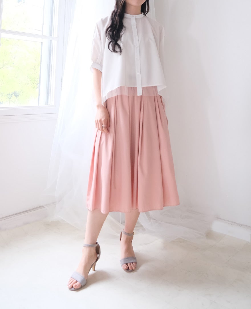 TRECODE（トレコード）のチュールエアリーブラウスの詳細