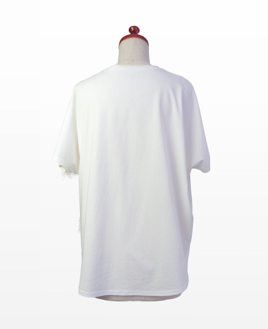 TRECODE（トレコード）のハートフリンジデザインＴシャツの詳細